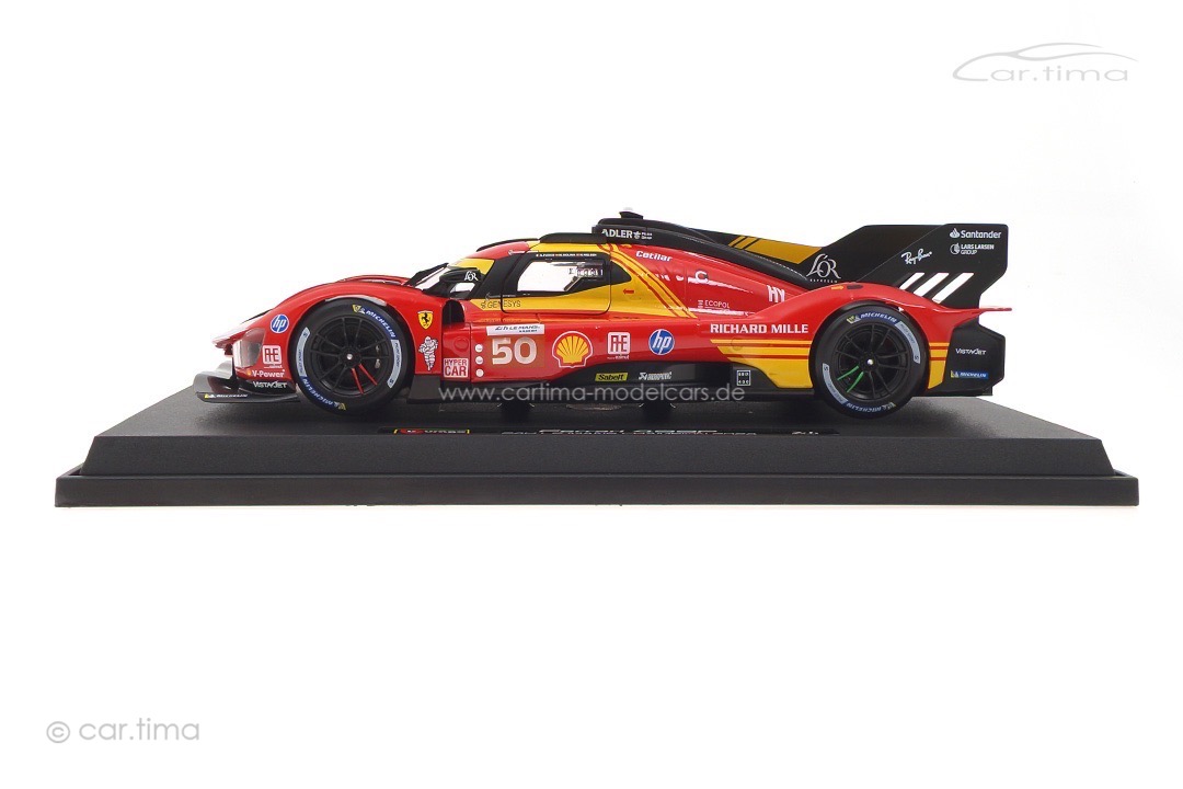 Ferrari 499P Winner 24h Le Mans 2024 Fuoco/Molina/Nielsen Bburago 1:18 18-16303-50 Ferrari 499P Winner 24h Le Mans 2024 Fuoco/Molina/Nielsen Bburago 1:18 18-16303-50