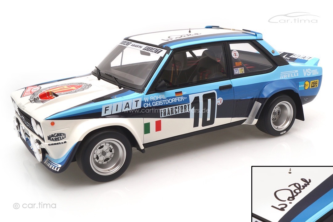 Fiat 131 Abarth Rallye Monte Carlo 1980 Originalsignatur Walter Röhrl OttOmobile 1:12