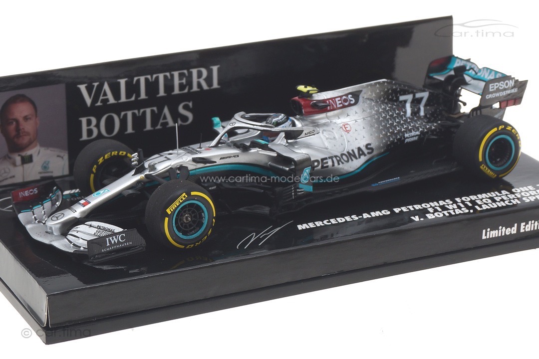 Mercedes AMG Petronas F1 W11 Launch Spec 2020 Valtteri Bottas Minichamps 1:43 410200077