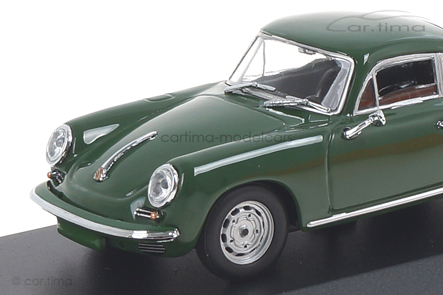Porsche 356 C Carrera 2 1963 dunkelgrün Maxichamps 1:43 940062360 Porsche 356 C Carrera 2 1963 dunkelgrün Maxichamps 1:43 940062360