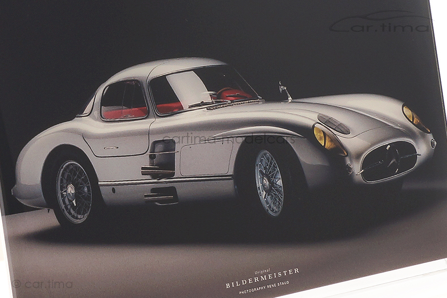 Bildermeister MINIpic Mercedes-Benz SLR 300 1956 Acrylglas-Aufsteller 14 cm x 20 cm RS21001225