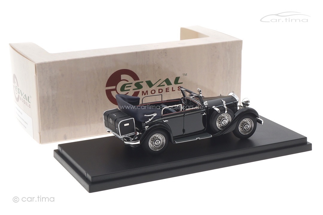 Mercedes-Benz 290 W18 cabriolet D 1933-36 geöffnet schwarz Esval 1:43 EMEU43043A