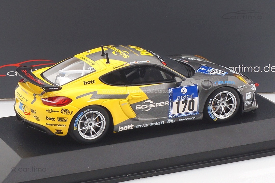 Porsche Cayman GT4 Clubsport 24h Nürburgring 2016 #170 Minichamps 1:43 CA04316091