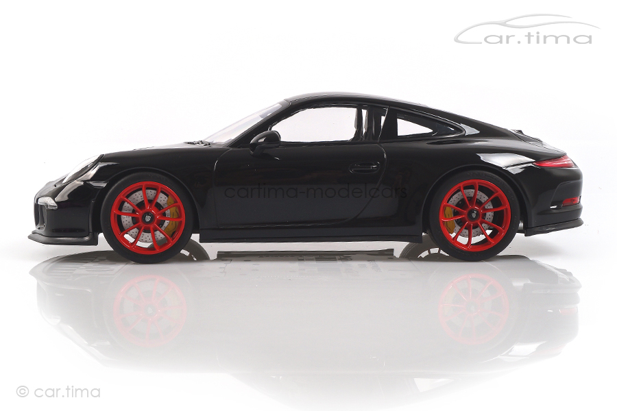 Porsche 911 (991) R schwarz/Rad rot Minichamps 1:12 125066322