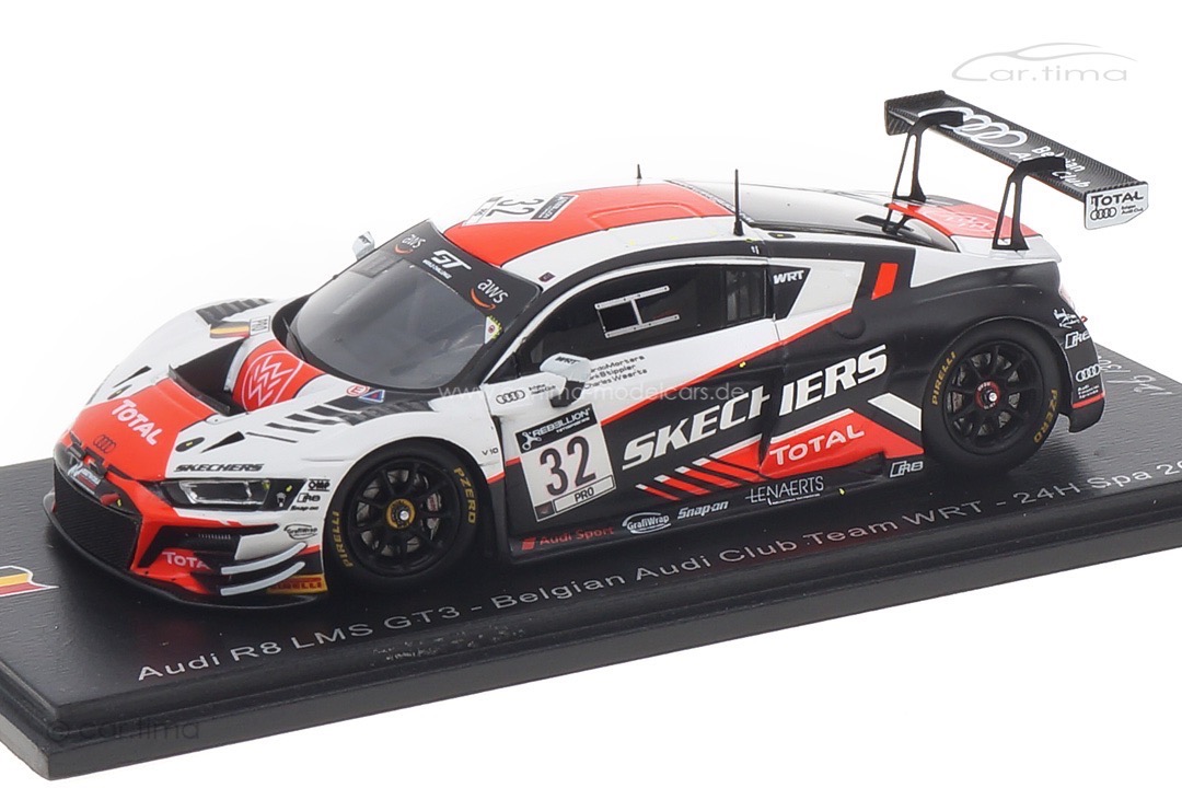 Audi R8 LMS GT3 24h Spa 2020 Mortara/Stippler/Weerts Spark 1:43 SB412 Audi R8 LMS GT3 24h Spa 2020 Mortara/Stippler/Weerts Spark 1:43 SB412