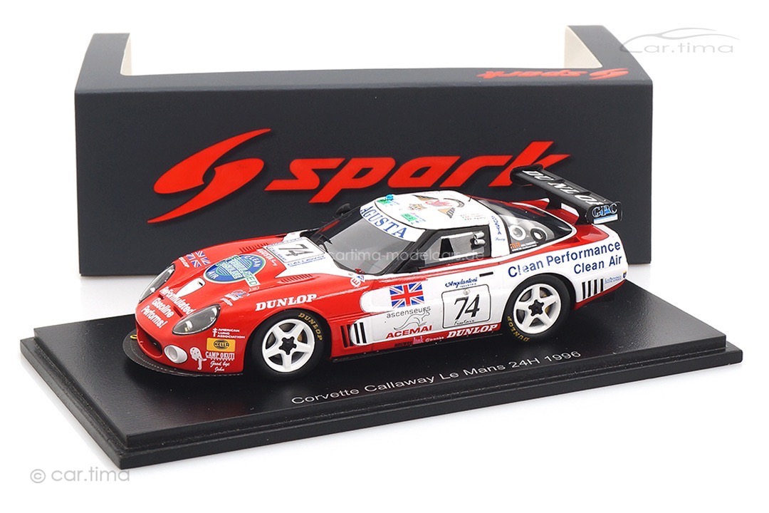 Corvette Callaway 24h Le Mans 1996 Agusta/Camus/Coppelli Spark 1:43 S5854