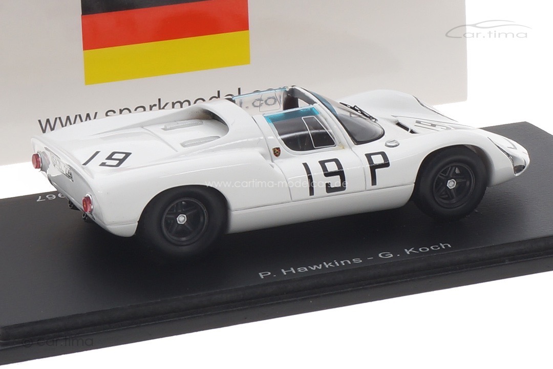 Porsche 910 1000km Nürburgring 1967 Hawkins/Koch Spark 1:43 SG819 Porsche 910 1000km Nürburgring 1967 Hawkins/Koch Spark 1:43 SG819