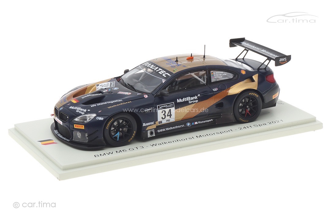 BMW M6 GT3 24h Spa 2021 van der Linde/Pittard/Wittmann Spark 1:43 SB470