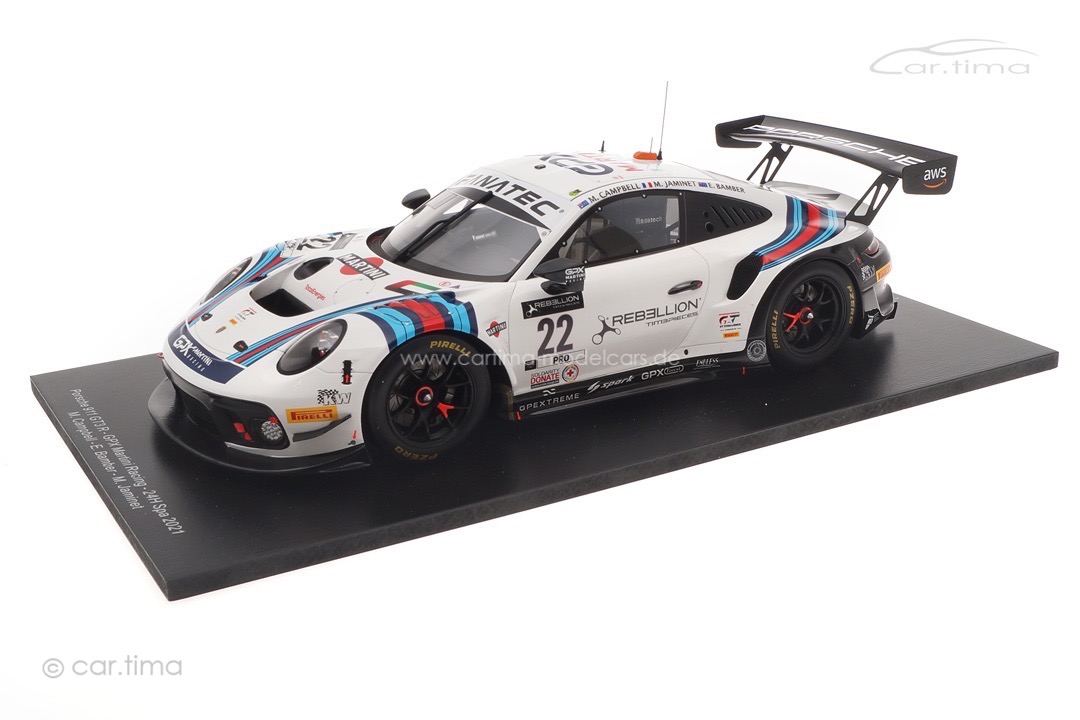Porsche 911 GT3 R 24h Spa 2021 Campbell/Bamber/Jaminet Spark 1:18 18SB038