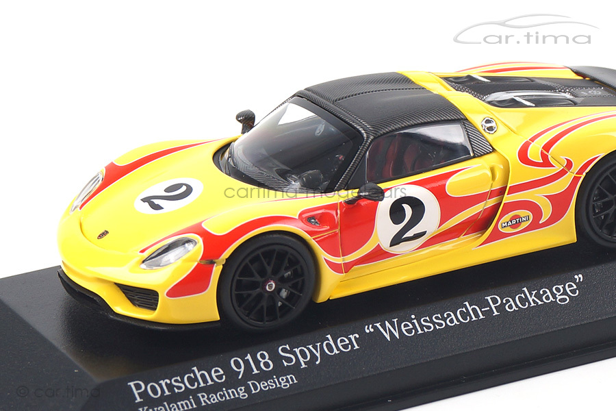 Porsche 918 Spyder Weissach Package Kyalami Design Minichamps 1:43 410062134 Porsche 918 Spyder Weissach Package Kyalami Design Minichamps 1:43 410062134
