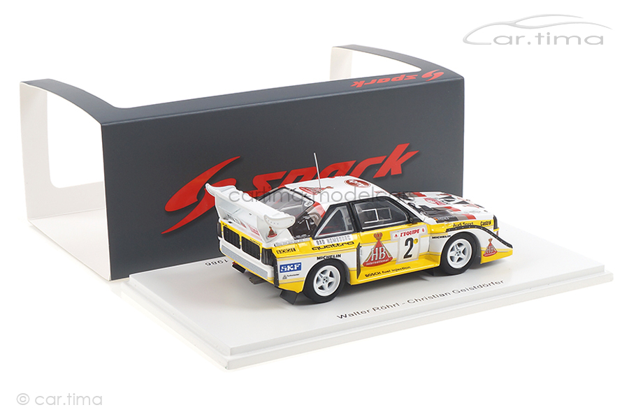 Audi Sport quattro S1 Rallye Monte-Carlo 1986 Röhrl/Geistdörfer Spark 1:43 S5190 Audi Sport quattro S1 Rallye Monte-Carlo 1986 Röhrl/Geistdörfer Spark 1:43 S5190