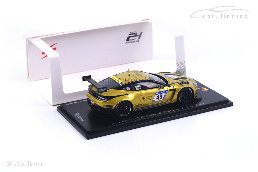 Aston Martin Vantage V12 24h Nürburgring 2017 Kroner/Richards/Schuhbauer Spark 1:43 SG308 Aston Martin Vantage V12 24h Nürburgring 2017 Kroner/Richards/Schuhbauer Spark 1:43 SG308
