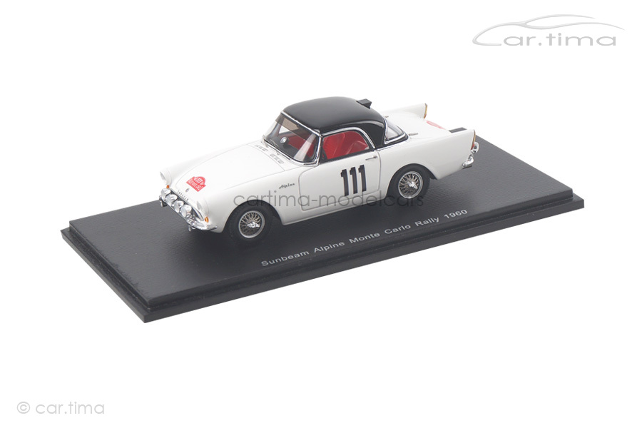 Sunbeam Alpine Rally Monte Carlo 1960 Backlund/Falk Spark 1:43 S4058