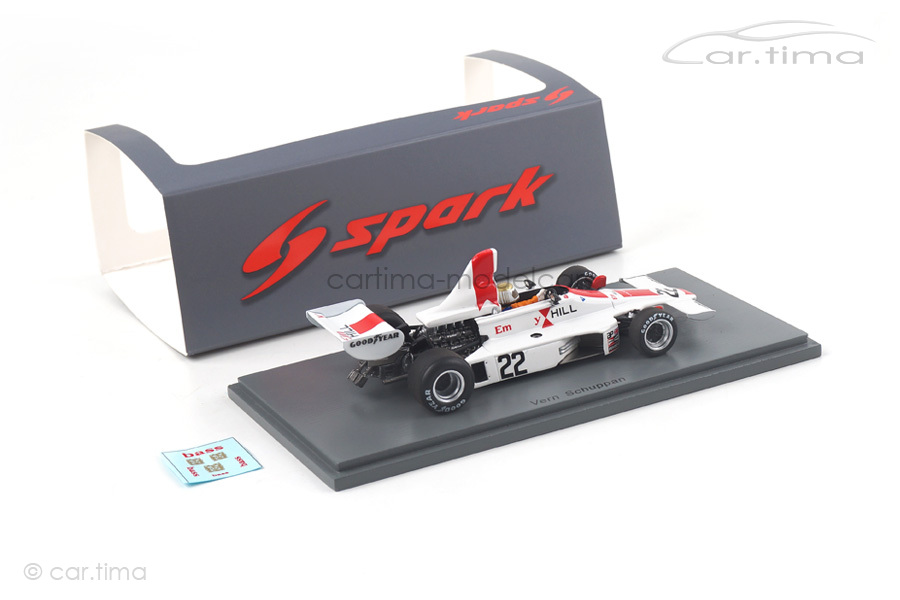 Hill GH1 GP Schweden 1975 Vern Schuppan Spark 1:43 S5674 Hill GH1 GP Schweden 1975 Vern Schuppan Spark 1:43 S5674