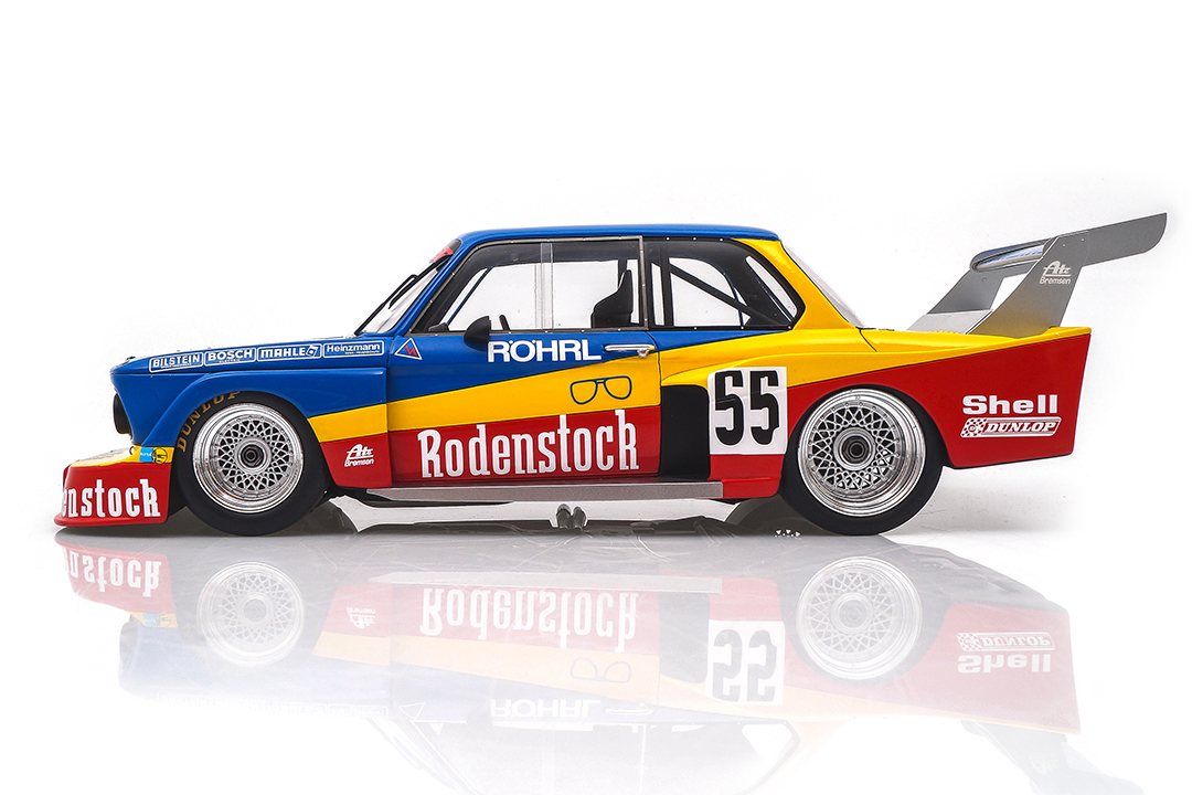 BMW 2002 Turbo Schnitzer DRM Norisring 1977 Originalsignatur Walter Röhrl Spark 1:18 CA-MAD-003-SIGN