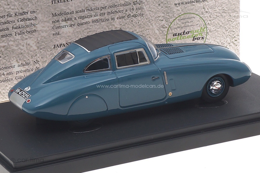 Opel Super 6 Stromlinie graublau autocult 1:43 04034 Opel Super 6 Stromlinie graublau autocult 1:43 04034