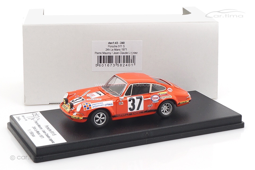 Porsche 911 S 24h Le Mans 1971 Mauroy/Lagniez Troféu 1:43 DSN143-240