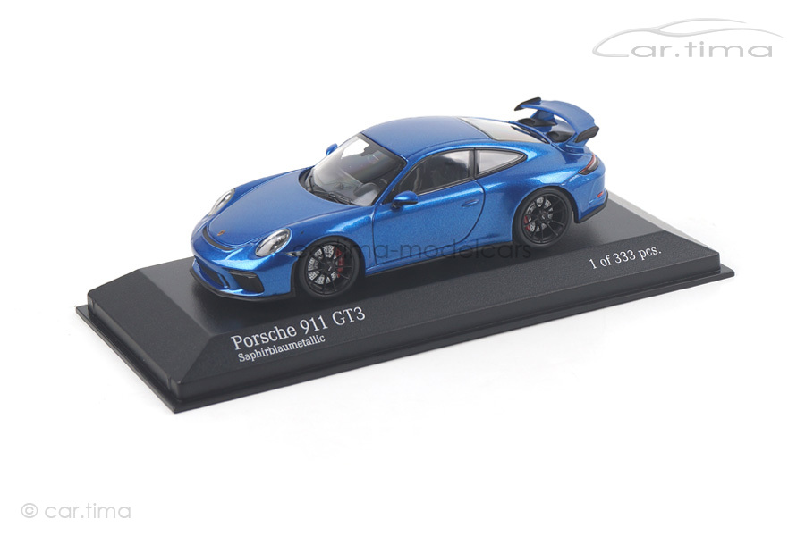 Porsche 911 (991 II) GT3 saphirblaumet. Minichamps 1:43 413066024