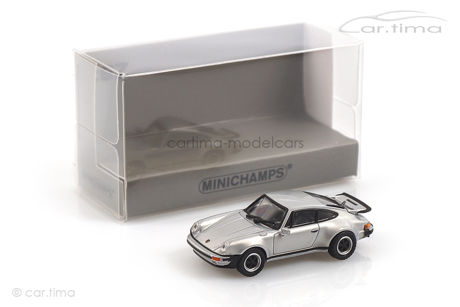 Porsche 911 (930) Turbo 3.0 1977 silber Minichamps 1:87 870066102