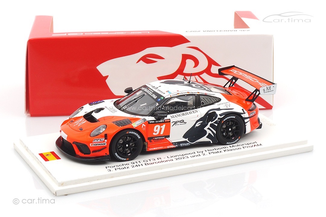 Porsche 911 GT3 R Lionspeed by Herberth Motorsport Spark 1:43 FF027