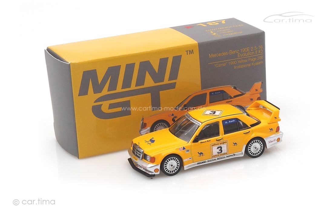 Mercedes-Benz 190E 2.5-16 Evolution II Kyalami 1990 Roland Asch MINI GT 1:64 MGT00187-L