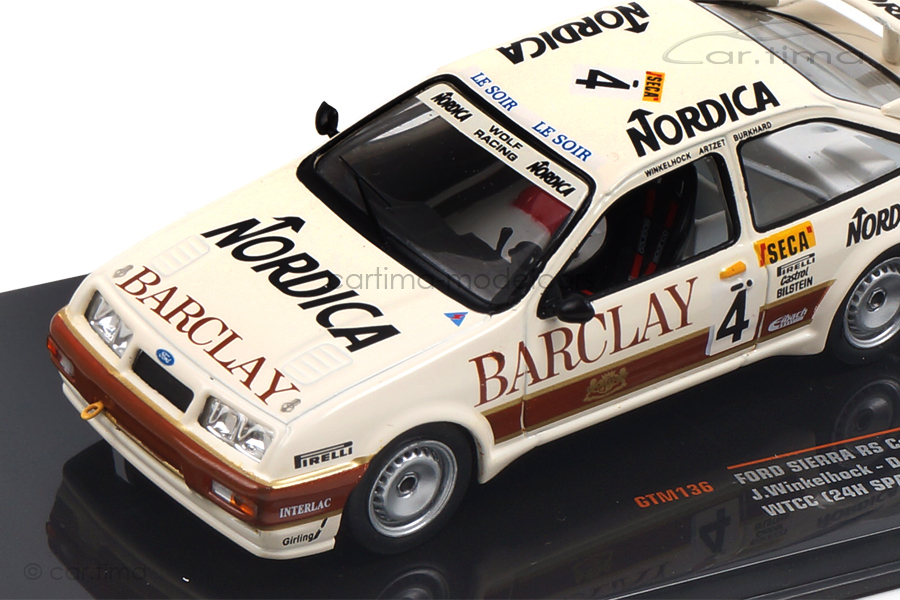 Ford Sierra RS Cosworth 24h Spa 1987 Artzet/Burkhard/Winkelhock IXO 1:43 GTM136 Ford Sierra RS Cosworth 24h Spa 1987 Artzet/Burkhard/Winkelhock IXO 1:43 GTM136