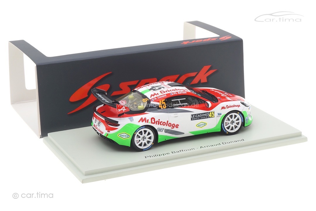 Alpine A110 Rally RGT Rallye Monte Carlo 2021 Baffoun/Dunand Spark 1:43 S6579 Alpine A110 Rally RGT Rallye Monte Carlo 2021 Baffoun/Dunand Spark 1:43 S6579