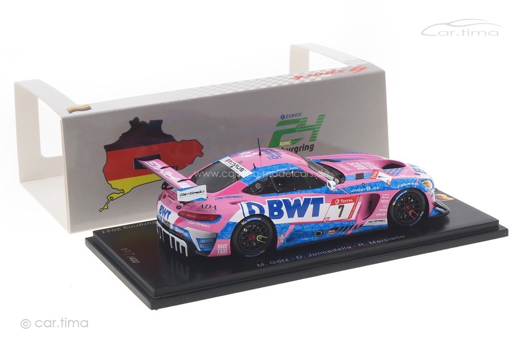 Mercedes-AMG GT3 24h Nürburgring 2021 Götz/Marciello/Juncadella Spark 1:43 SG752 Mercedes-AMG GT3 24h Nürburgring 2021 Götz/Marciello/Juncadella Spark 1:43 SG752