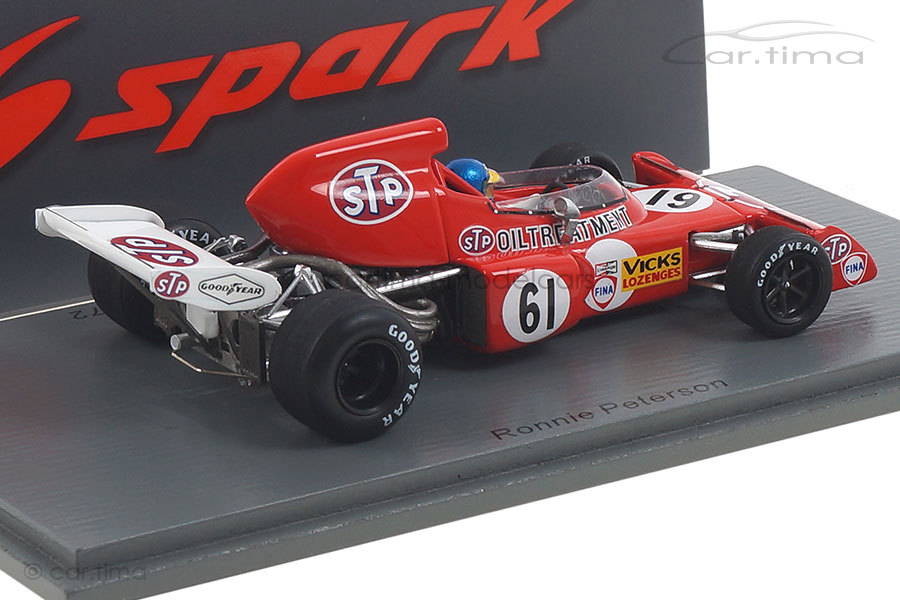 March 721X Race of Champions 1972 Ronnie Peterson Spark 1:43 S7166 March 721X Race of Champions 1972 Ronnie Peterson Spark 1:43 S7166