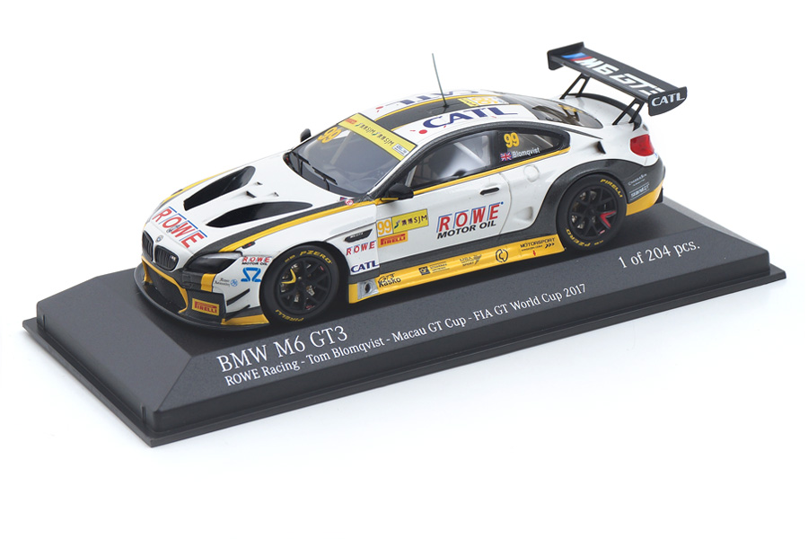 BMW M6 GT3 Macau GT Cup 2017 Tom Blomqvist Minichamps 1:43 437172689 BMW M6 GT3 Macau GT Cup 2017 Tom Blomqvist Minichamps 1:43 437172689