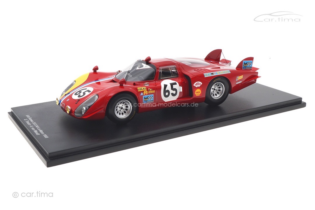 Alfa Romeo 33/2 24h Le Mans 1968 Trosch/von Wendt Spark 1:18 18S513 Alfa Romeo 33/2 24h Le Mans 1968 Trosch/von Wendt Spark 1:18 18S513