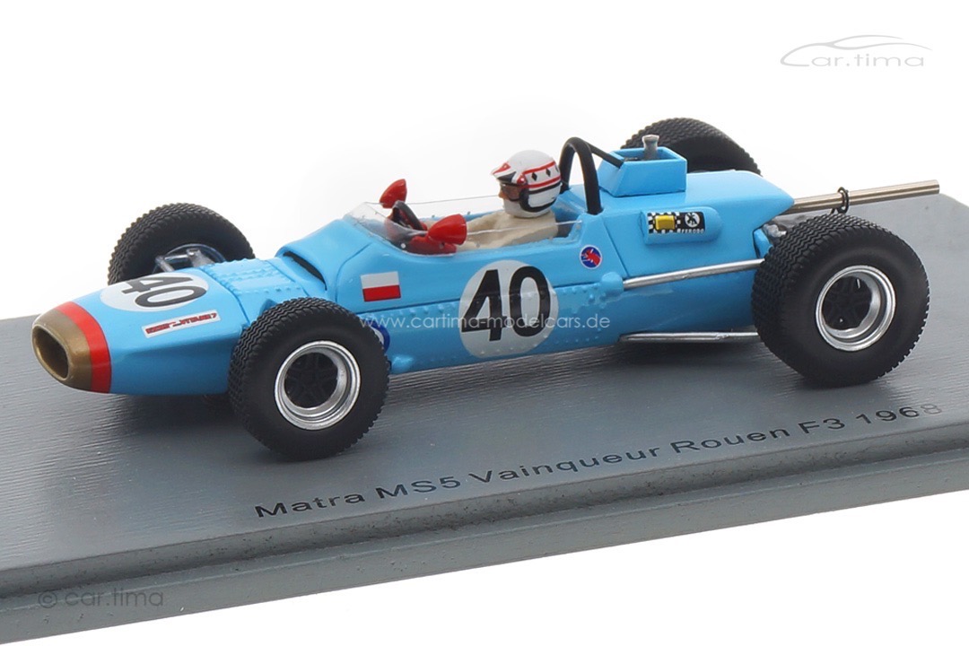 Matra MS5 Vainqueur Rouen F3 1968 Adam Potocki Spark 1:43 SF289 Matra MS5 Vainqueur Rouen F3 1968 Adam Potocki Spark 1:43 SF289