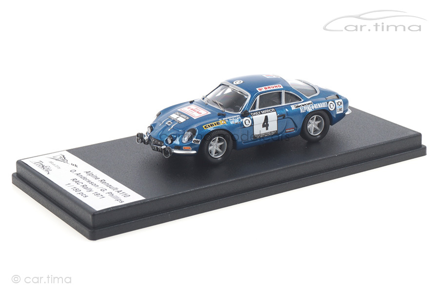 Alpine Renault A110 RAC Rallye 1971 Andersson / Phillips - Trofeu 1:43 RRUK23 Alpine Renault A110 RAC Rallye 1971 Andersson / Phillips - Trofeu 1:43 RRUK23