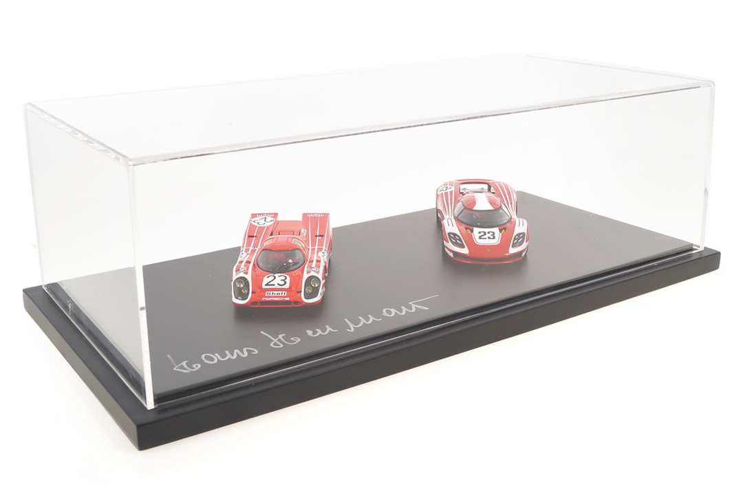 Set Porsche 917 signed by Hans Herrmann 1 of 23 car.tima CUSTOMIZED 1:43