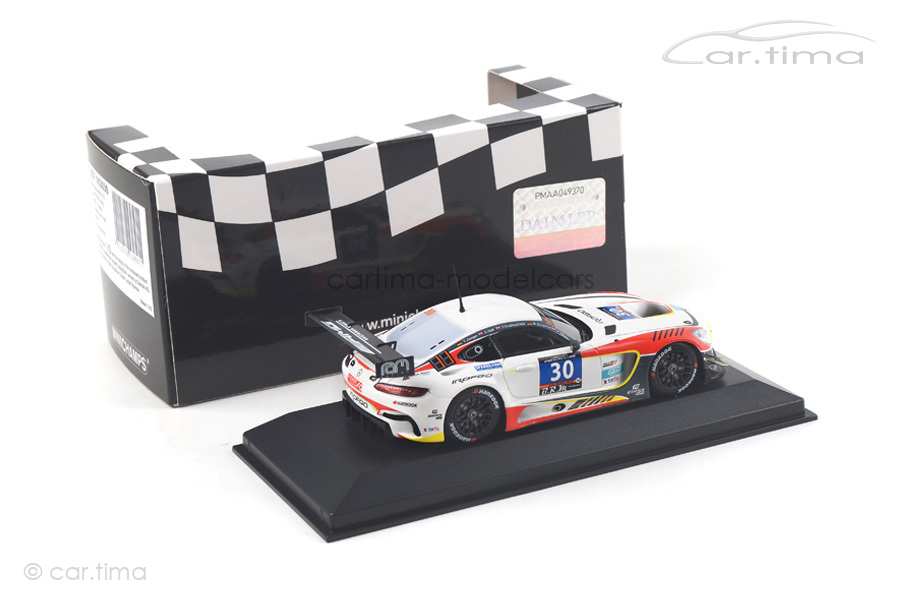 Mercedes-Benz AMG GT3 24h Dubai 2016 Hall/Goethe/Jäger Minichamps 1:43 437163030 Mercedes-Benz AMG GT3 24h Dubai 2016 Hall/Goethe/Jäger Minichamps 1:43 437163030
