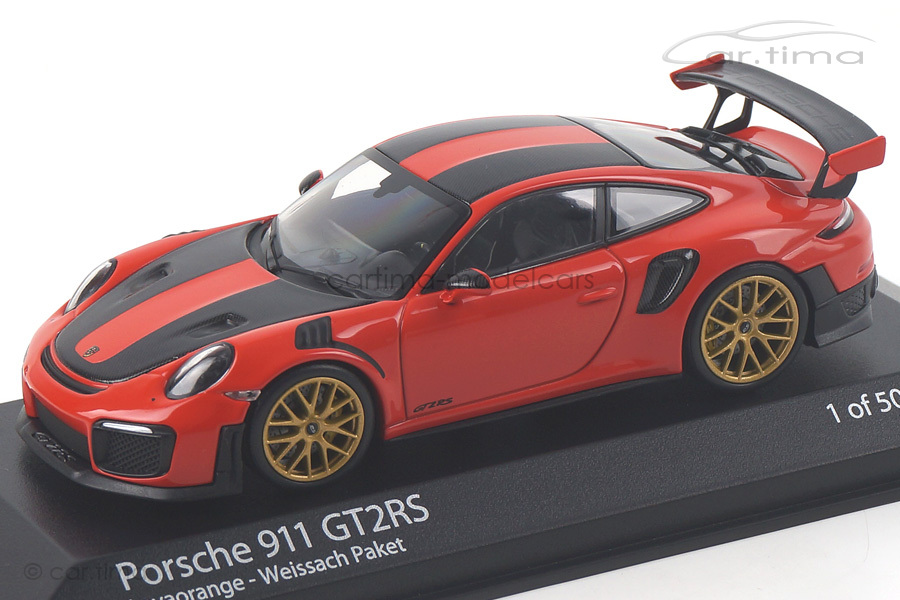 Porsche 911 (991 II) GT2 RS Weissach Paket lavaorange Minichamps 1:43 410067224 Porsche 911 (991 II) GT2 RS Weissach Paket lavaorange Minichamps 1:43 410067224