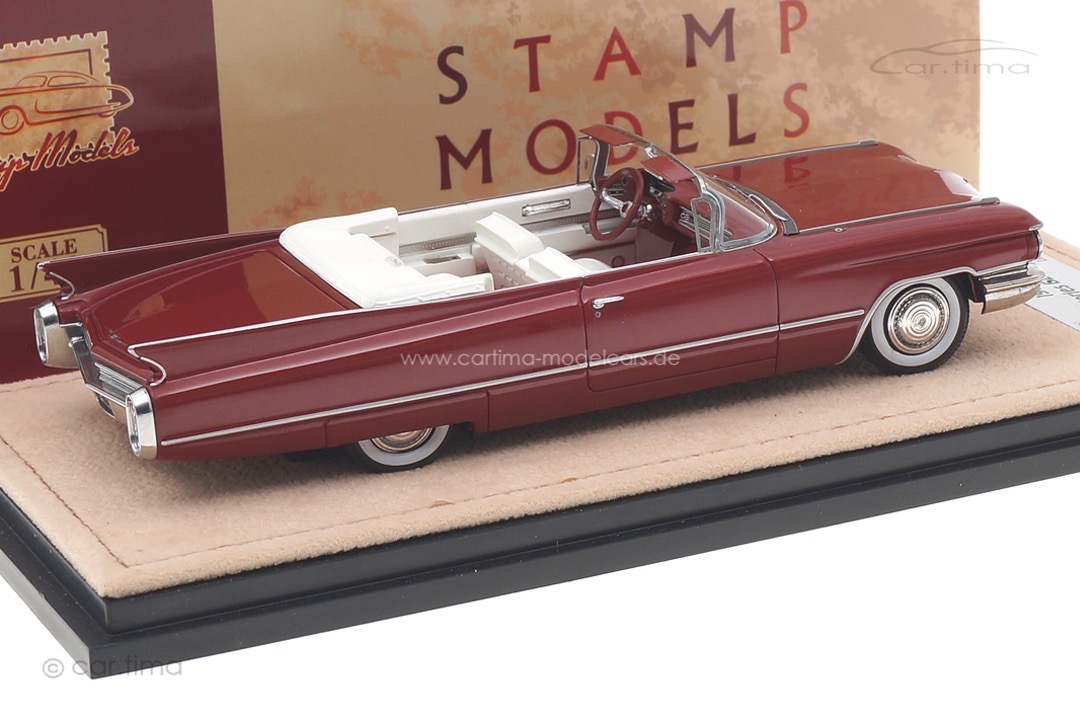 Cadillac Series 62 Convertible Pompeian red met. Stamp Models 1:43 STM60301 Cadillac Series 62 Convertible Pompeian red met. Stamp Models 1:43 STM60301