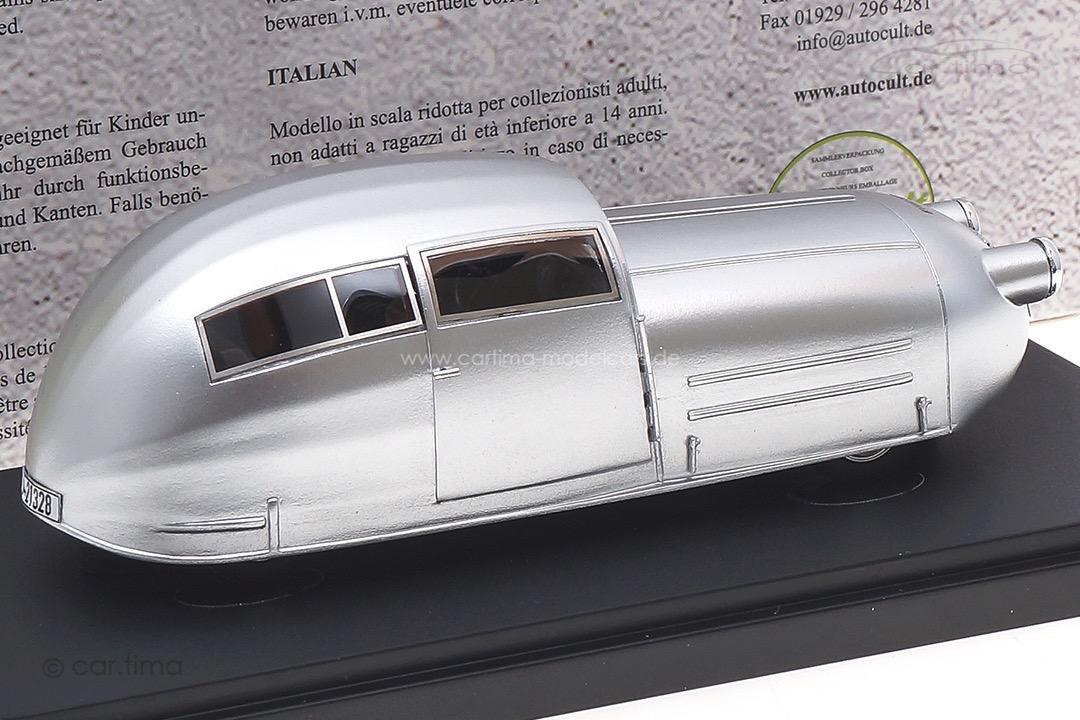Espenlaub/Wanderer Stromlinienfahrzeug 1928 silber Autocult 1:43 04032 Espenlaub/Wanderer Stromlinienfahrzeug 1928 silber Autocult 1:43 04032