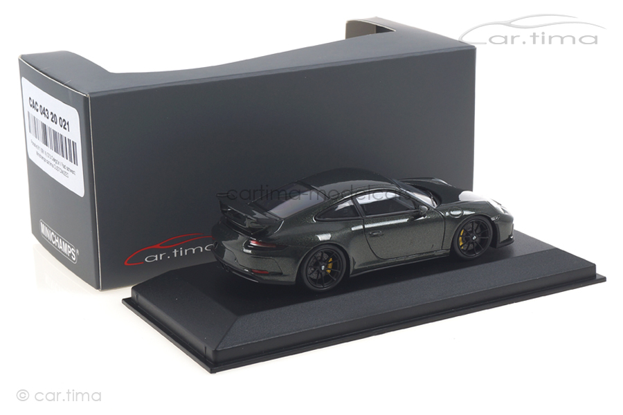 Porsche 911 (991 II) GT3 Oakgrün / Rad schwarz Minichamps car.tima CUSTOMIZED