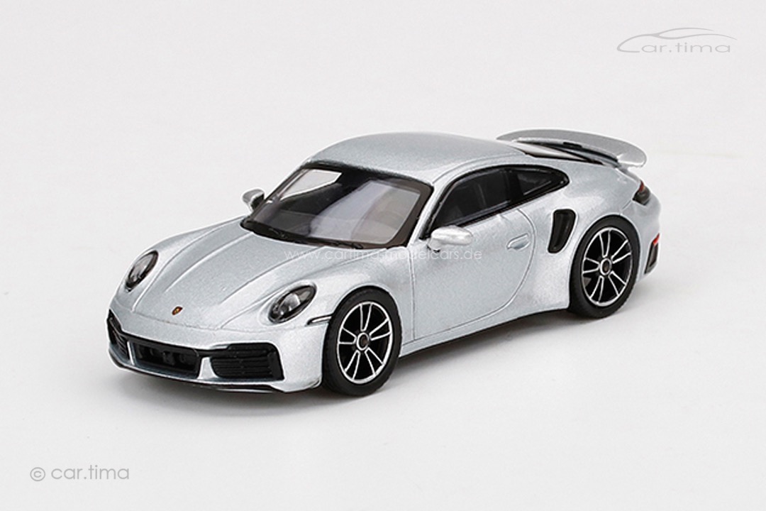 Porsche 911 (992) Turbo S GT-silber MINI GT 1:64 MGT00354-L