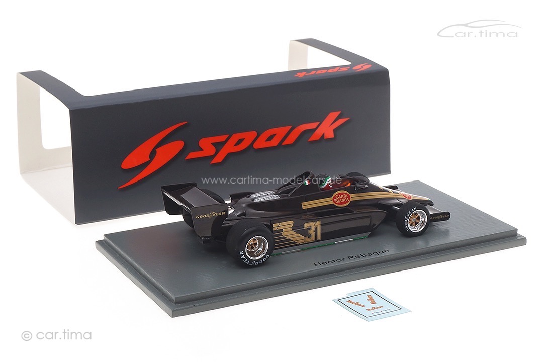 Rebaque HR100 GP Kanada 1979 Hector Rebaque Spark 1:43 S5750 Rebaque HR100 GP Kanada 1979 Hector Rebaque Spark 1:43 S5750