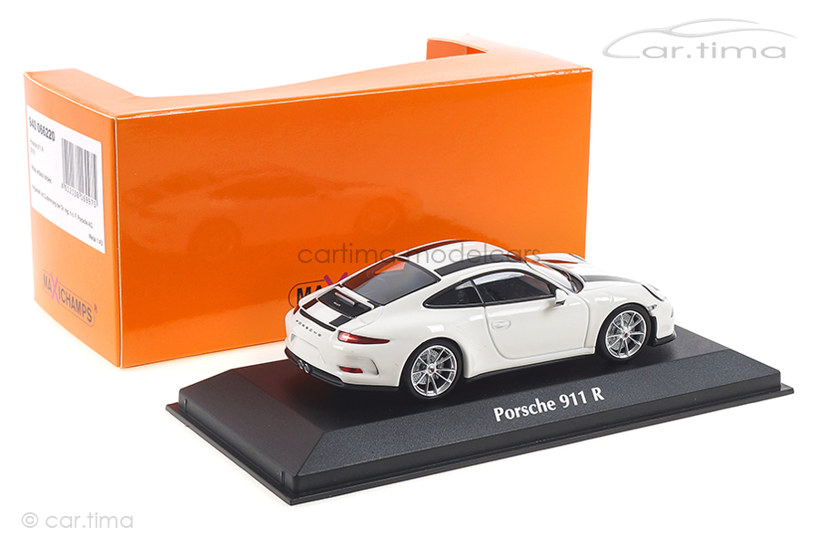 Porsche 911 (991) R Weiß/Dekorstreifen schwarz Minichamps 1:43 940066220 Porsche 911 (991) R Weiß/Dekorstreifen schwarz Minichamps 1:43 940066220