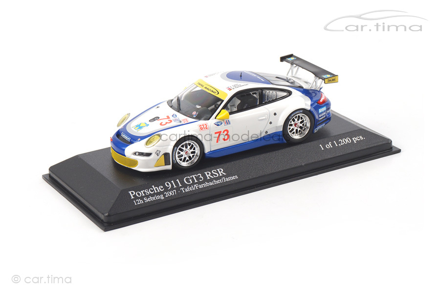 Porsche 911 (997) GT3 RSR Sebring 2007 Minichamps 1:43 400076473