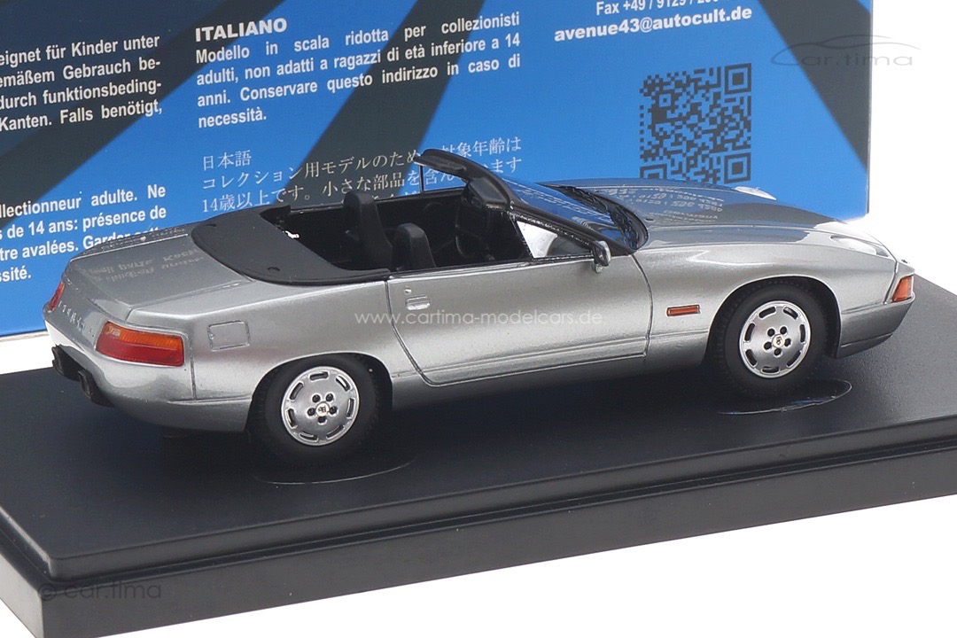 Porsche 928 Cabriolet Prototyp silber Avenue43 1:43 60106 Porsche 928 Cabriolet Prototyp silber Avenue43 1:43 60106