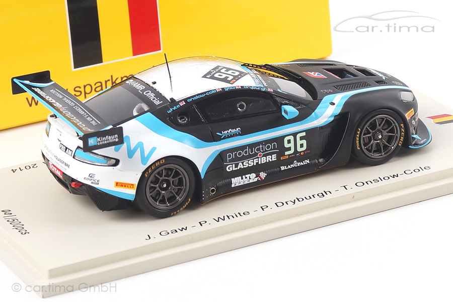 Aston Martin Vantage GT3 24h Spa 2014 Gaw/White/Dryburgh Spark 1:43 SB090 Aston Martin Vantage GT3 24h Spa 2014 Gaw/White/Dryburgh Spark 1:43 SB090