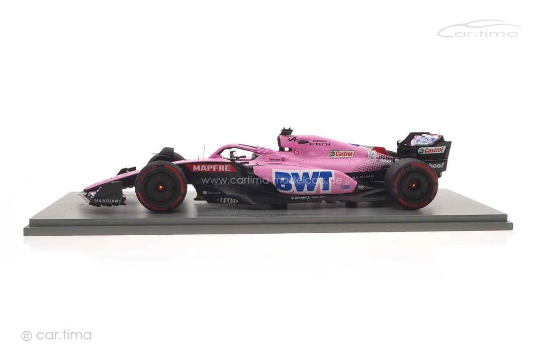 Alpine A522 GP Bahrain 2022 Fernando Alonso Spark 1:18 18S752 Alpine A522 GP Bahrain 2022 Fernando Alonso Spark 1:18 18S752