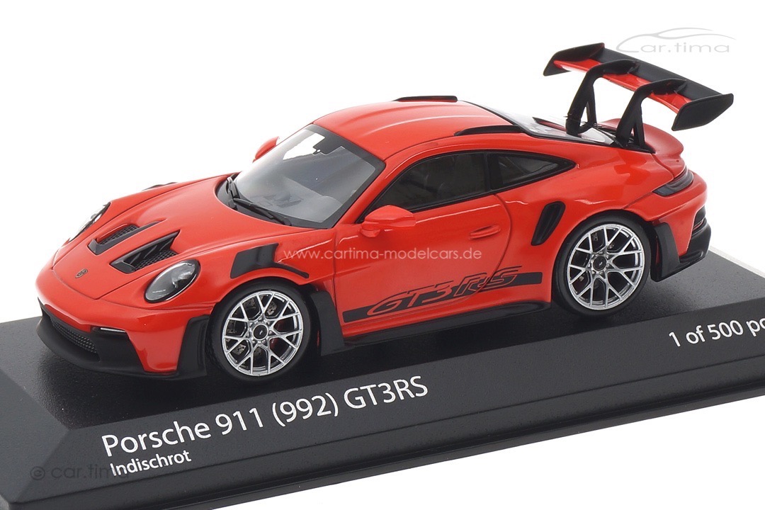 Porsche 911 (992) GT3 RS Indischrot/Rad silber Minichamps 1:43 410062102 Porsche 911 (992) GT3 RS Indischrot/Rad silber Minichamps 1:43 410062102