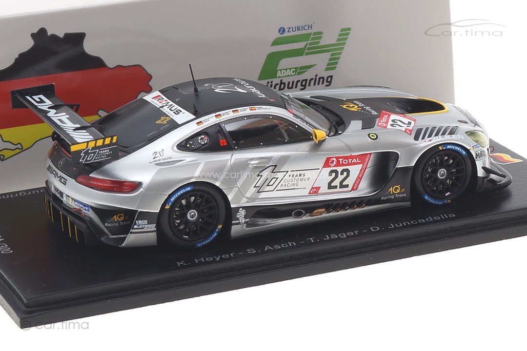 Mercedes-AMG GT3 24h Nürburgring 2020 Asch/Heyer/Jäger/Juncadella Spark 1:43 SG704