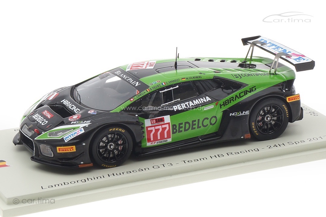 Lamborghini Huracán GT3 24h Spa 2017 Delhez/Vannelet/Stursberg/Zarnella Spark 1:43 SB303 Lamborghini Huracán GT3 24h Spa 2017 Delhez/Vannelet/Stursberg/Zarnella Spark 1:43 SB303