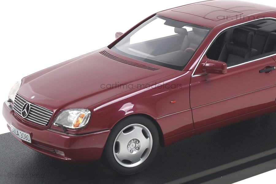 Mercedes-Benz 600 SEC C140 rot met. Cult Models 1:18 CML079-3
